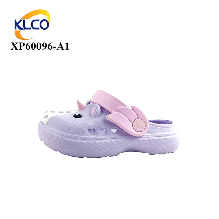 Дешевые детские сандалии; Оптовая продажа; Сандалии с единорогом из мультфильма; EVA; Садовая обувь; Сабо для девочек