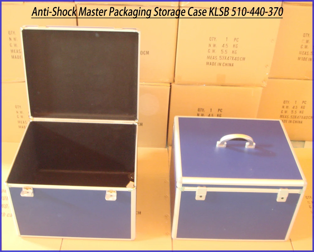Foam Padding EVA Lining Aluminum Frame ABS Anti-Shock Master Packaging Storage Case for Precious Stones KLSB 510-440-370