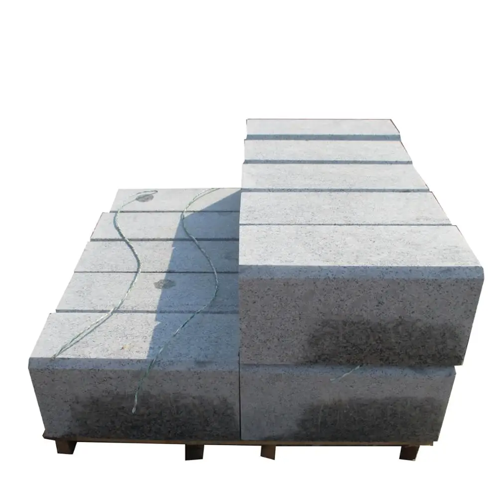 Chinese Cheap Natural Stone Grey Granite Kerbstone Granite Cut To Size Paving Stone For Driveway Pavers