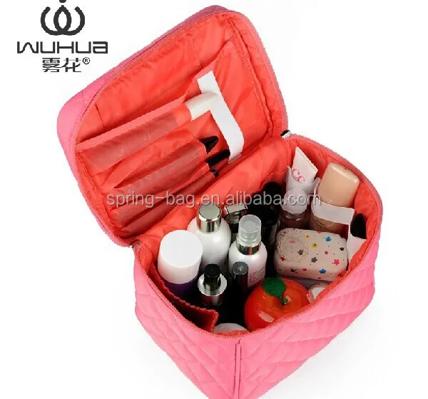 large capacity portable Women Zipper cosmetic bags