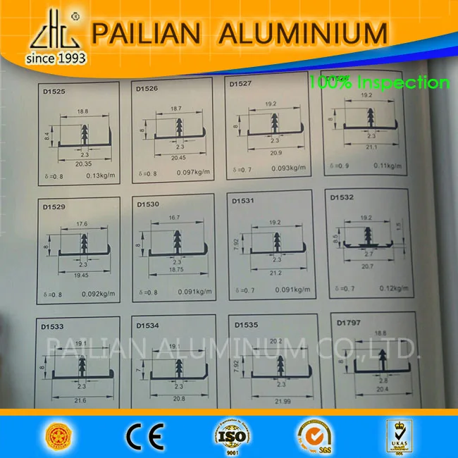 Aluminium T profile , aluminium T shape Edge binding for kitchen cabinets