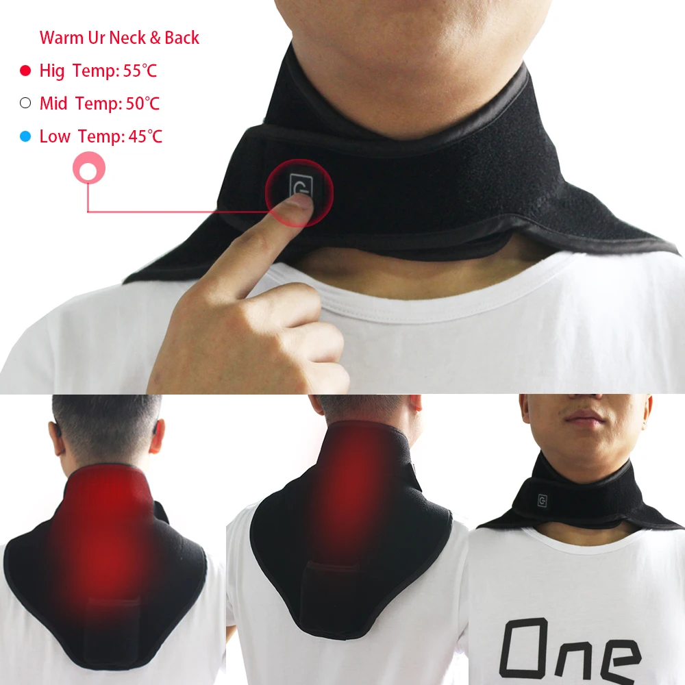 USB Electric Far Infrared Back Pain Heat Therapy Pad Neck Physical Rehabilitation Pain Relief Physiotherapy Health Care Product