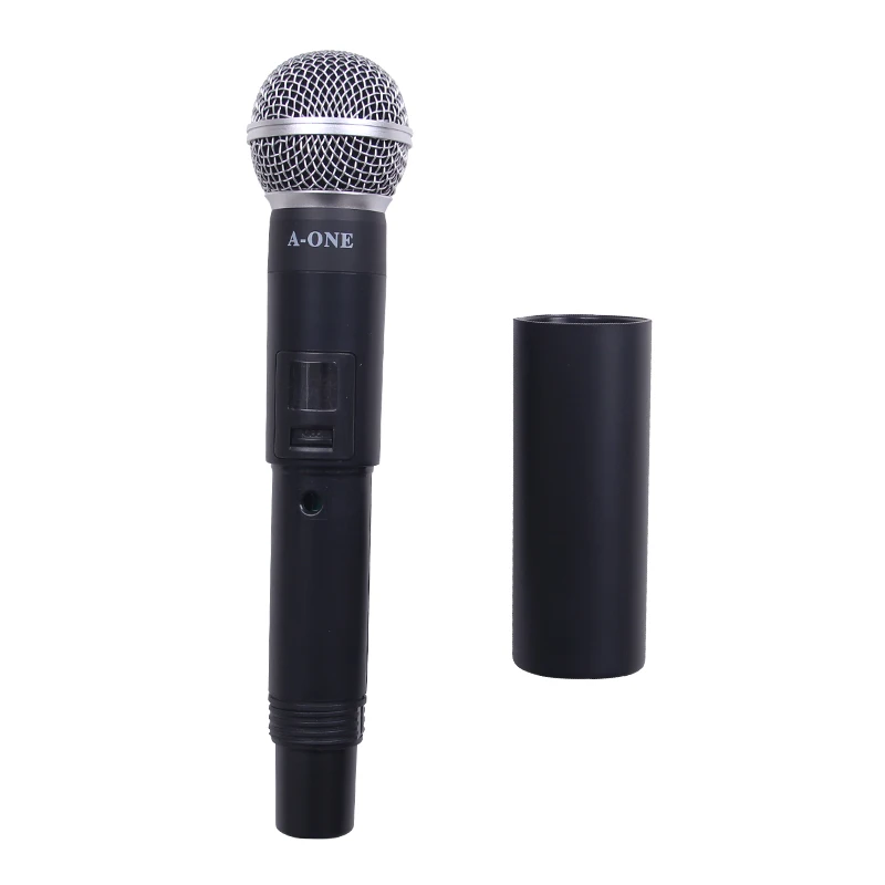 
Professional 2 Handheld Microphone UHF Frequencies Dynamic Capsule 2 channels Wireless Microphone for Karaoke System 