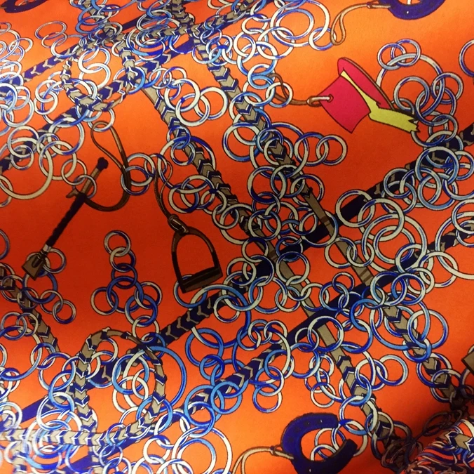 
25mm 140cm silk satin fabric digital print silk fabric 