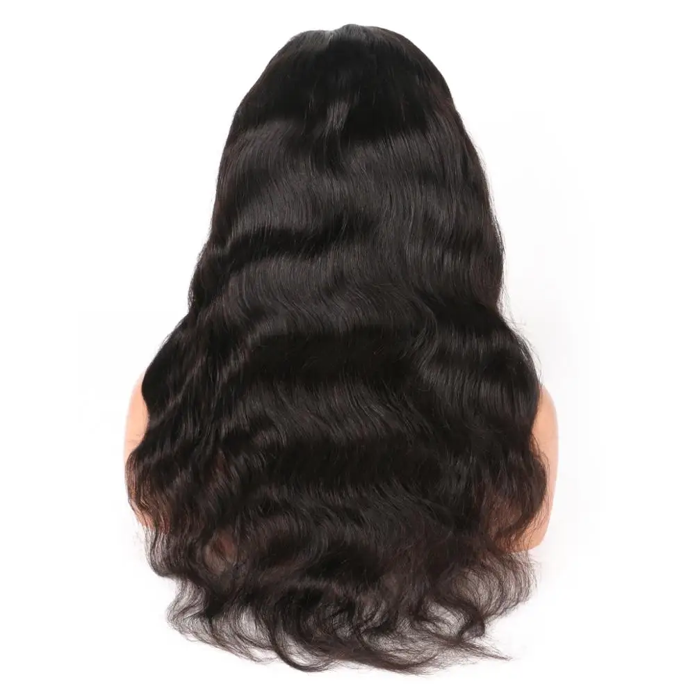 Wholesale 9A grade unprocessed natural human hair wig lace front for black woman