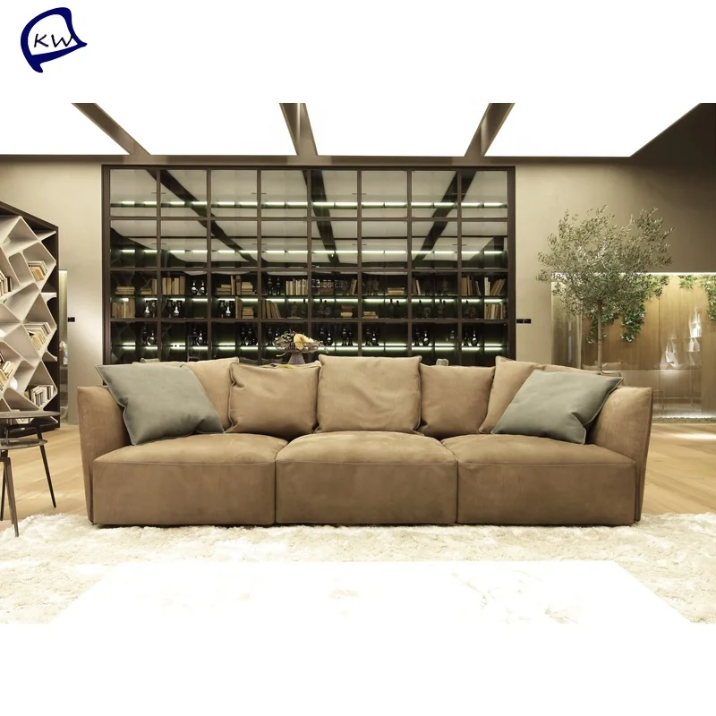 Гостиная в немецком стиле кожаный диван роскошный антикварный диван