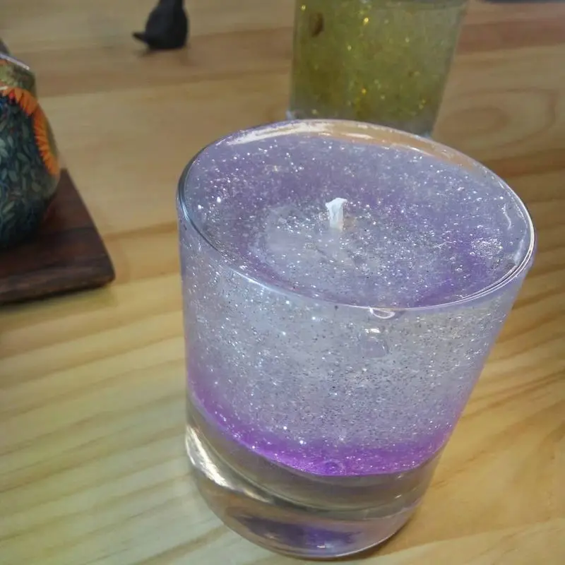 
Christmas nativity gift Clear Jelly Scented Candle Gel candle in Glass jar for European market 