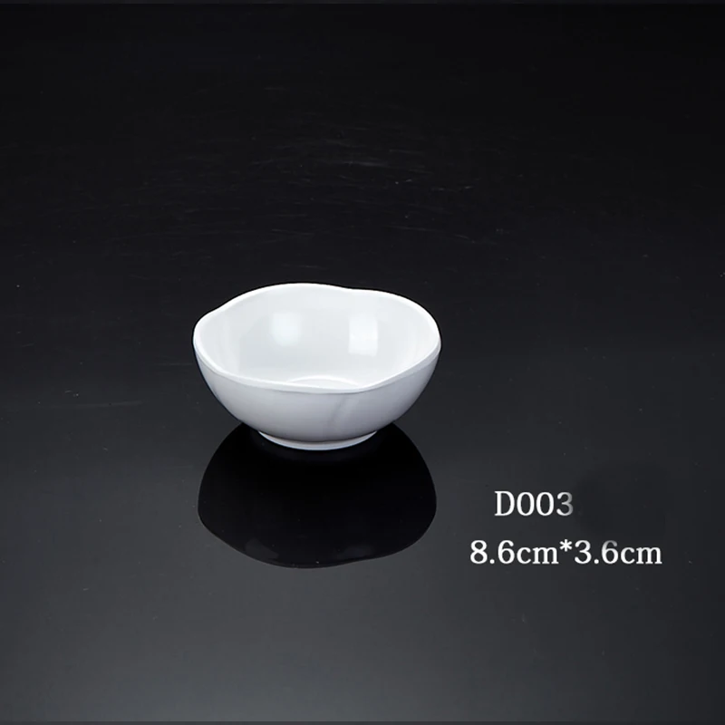 Factory Sale White Melamine plastic Wholesale sauce dishes