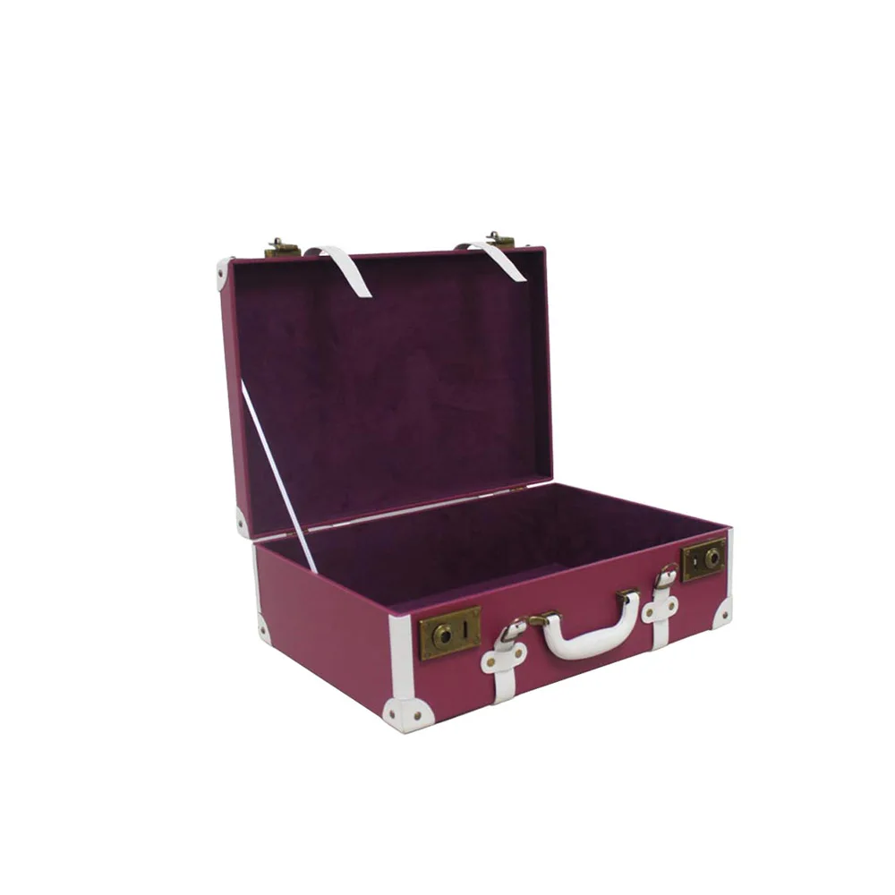 Handmade matte leather storage box  travel suitcase