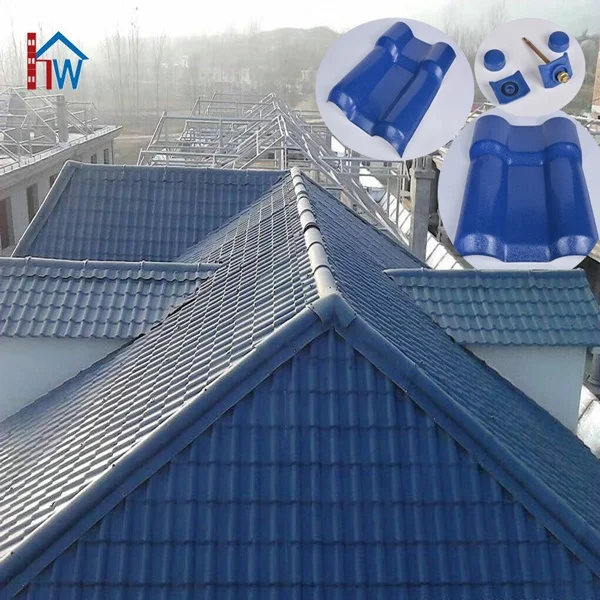 Factory outlet Spanish style plastic roof tile / pvc plastic roof tile / asa synthetic resin roof tile