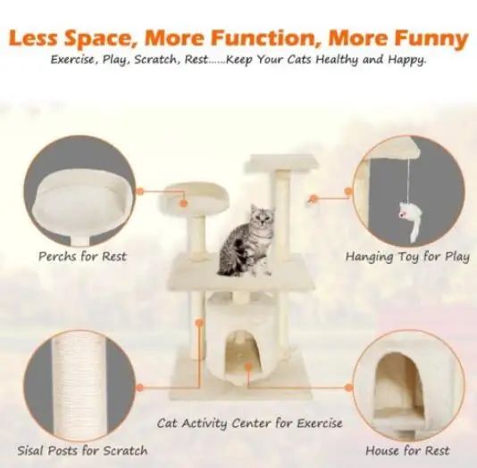 Cat scratching tower climbing tree pet suppliers cat house