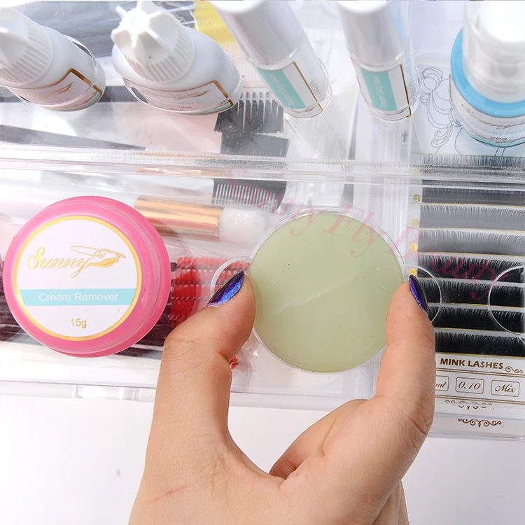 Акриловый косметический футляр для наращивания ресниц с личным логотипом