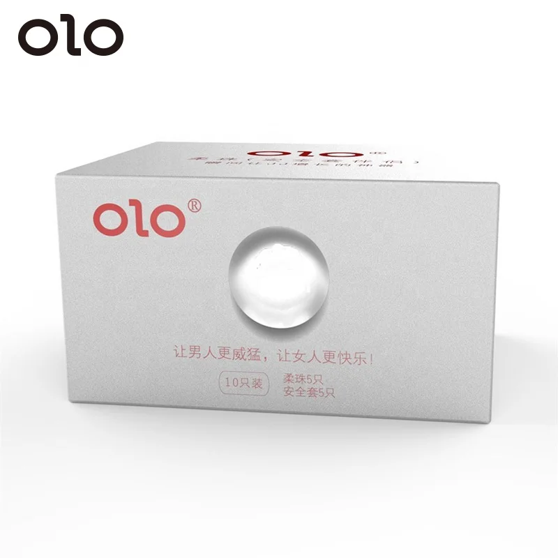 OLO Condoms with Extensions Avocado Packing Condom Dotted Condom for Men