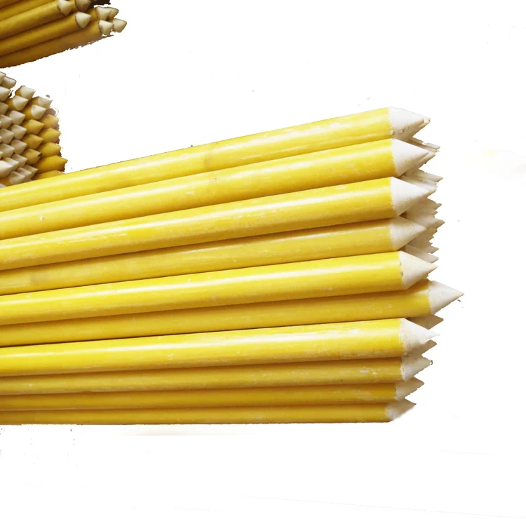 high strength fiberglass rod FRP garden stake lightweight GRP pole tomato satke