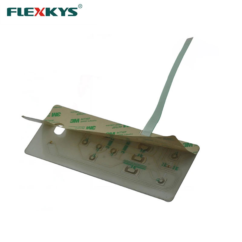 Рельефные клавиши металлический купол тактильные LED мембранная клавиатура переключатель клавиатура с 1 мм ZIF