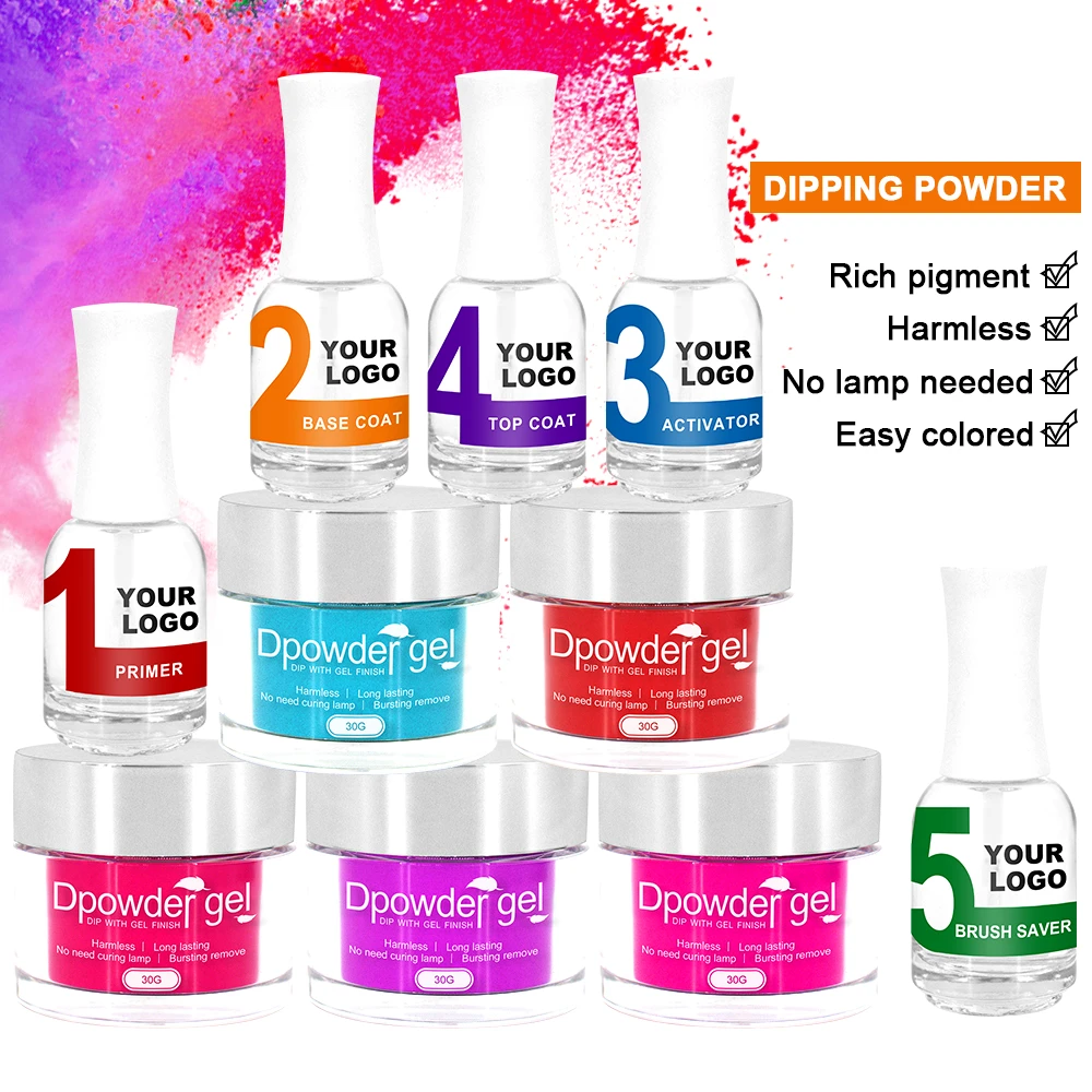 OEM Factory Wholesales Good Quality  Acrylic Dipping Powder 1000 Colors For Nail Beauty