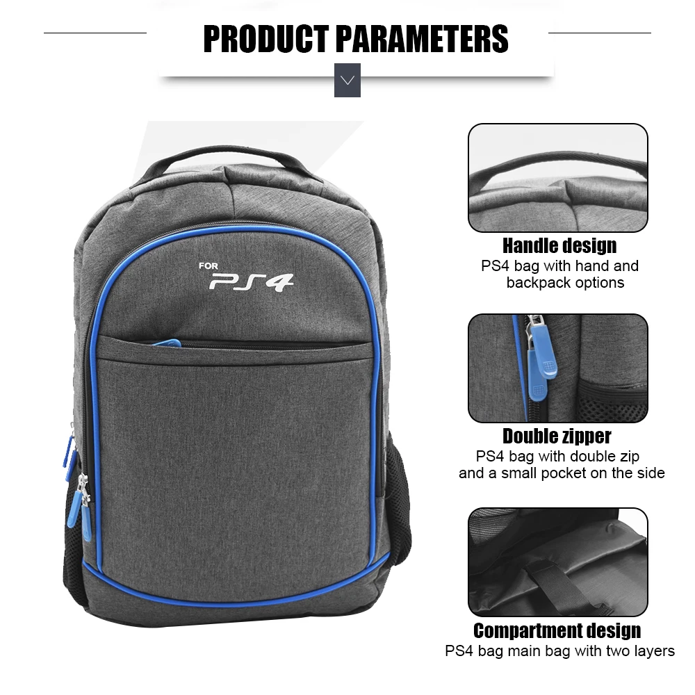 
high quality hot sell on amazon carrying case shoulder backpack for Playstation 4 