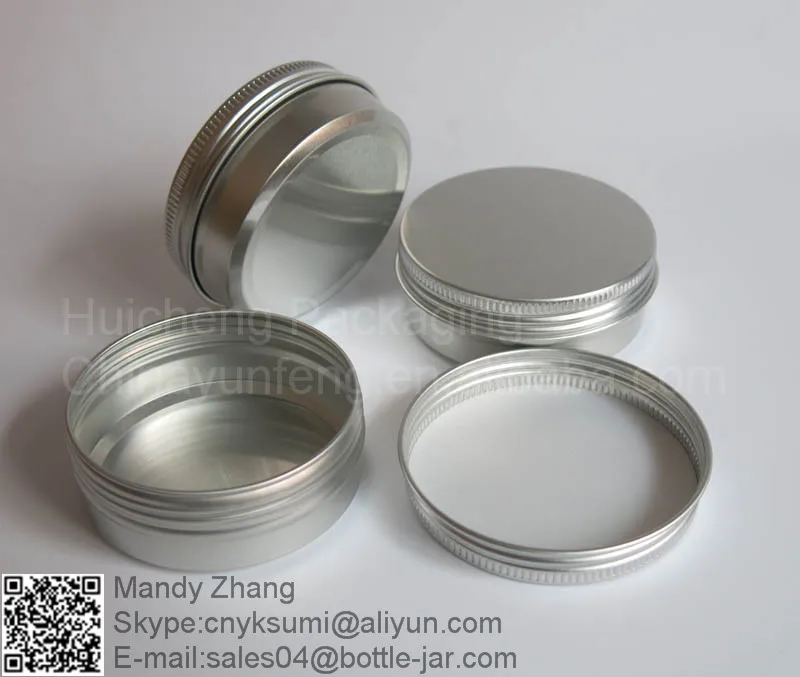 High quality 2 oz 60g aluminum cosmetic jar