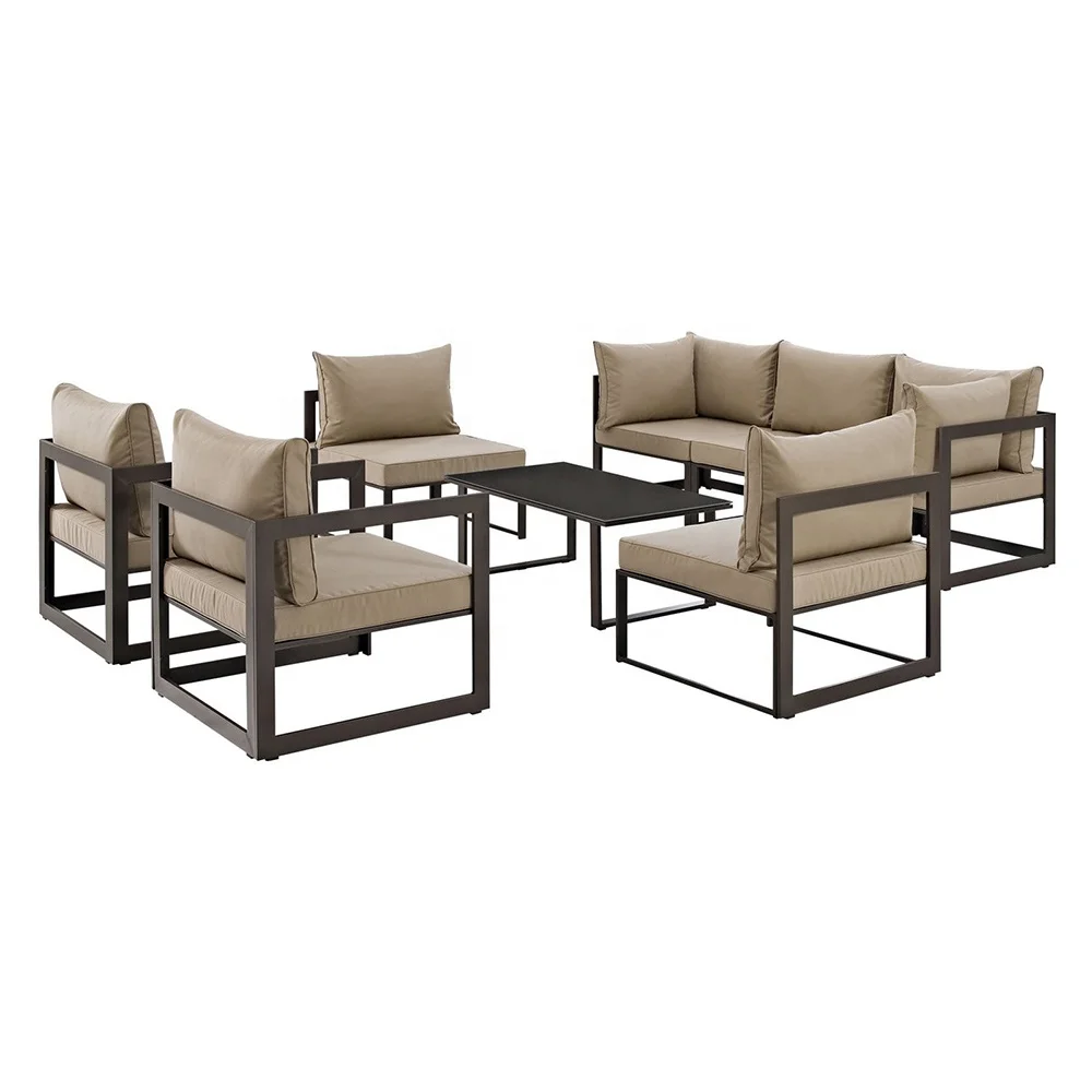 Outdoor garden Furniture Design Cheap Metal Sofa Set