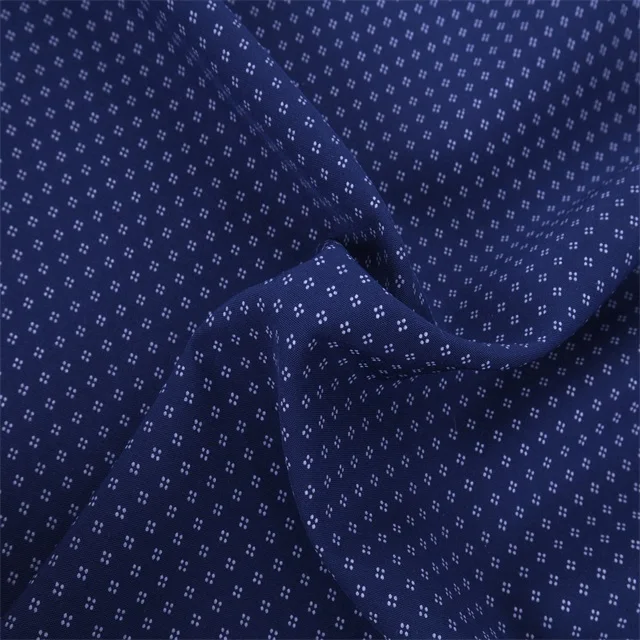 ready goods plain print bamboo polyester custom print school uniform fabric