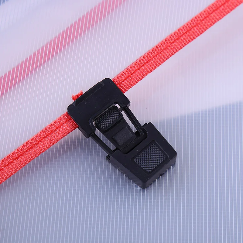 A4 pp document envelope bag plastic file folder with handle and fastener closure