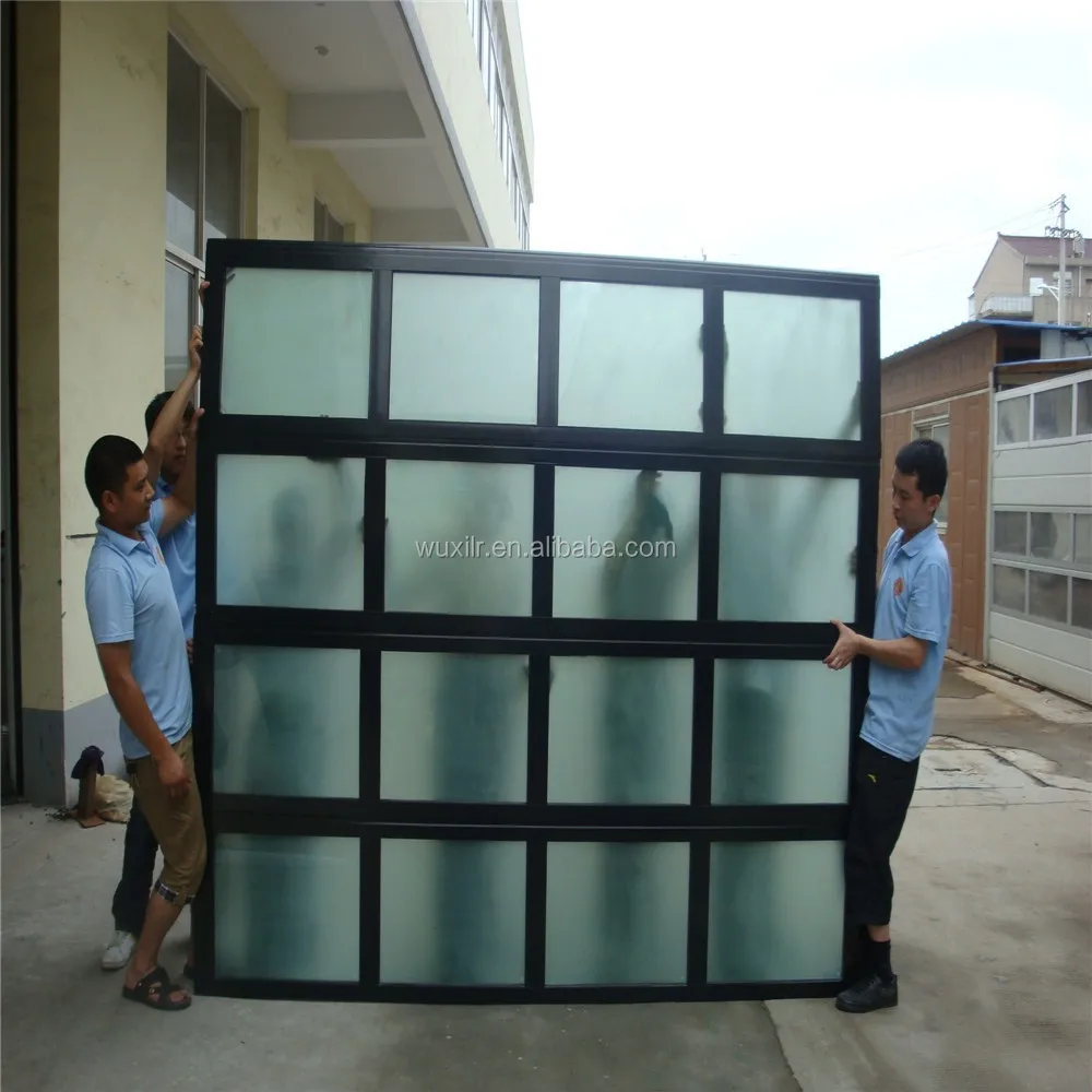 Deluxe Glass Sectional Garage Vertical Sliding Overhead Door