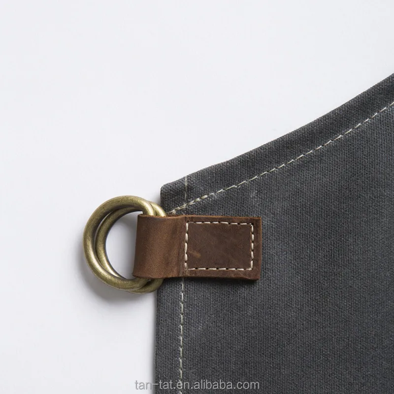 Vintage Waxed Canvas Leather Work Cooking Aprons