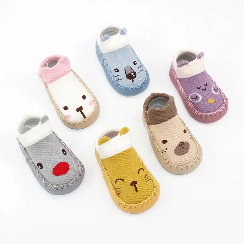 
Hot selling many designs 3D cartoon anti-slip baby socks 