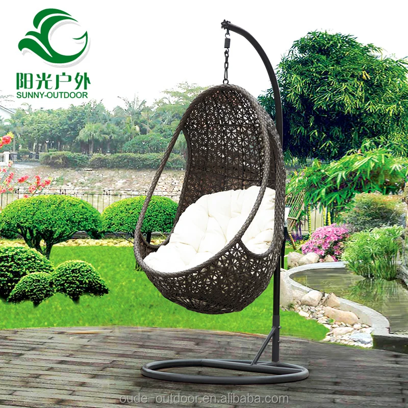 Outdoor garden balcony rattan hang swing chair