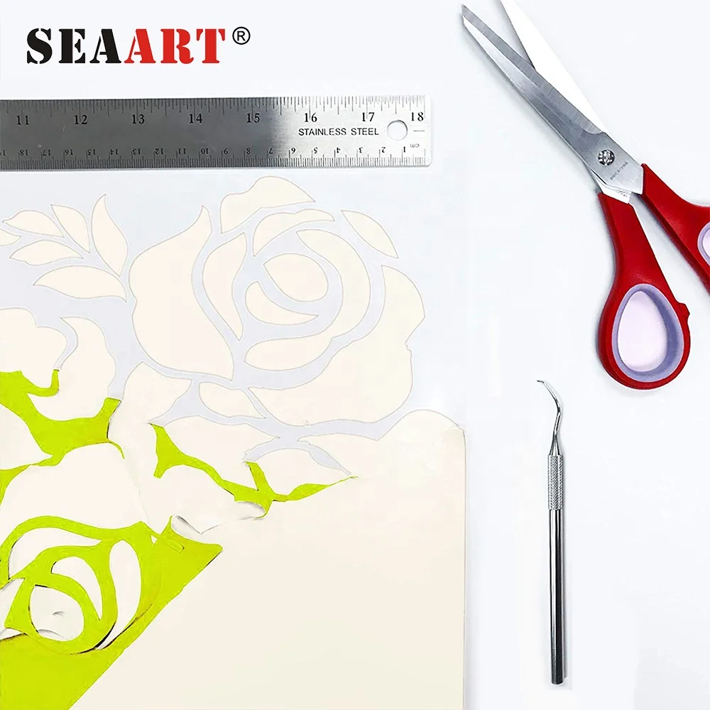 Флуоресцентная неоновая желтая подложка Seaart S926 25 м рулон теплопередачи