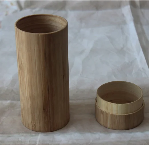 Bamboo tea packaging cans