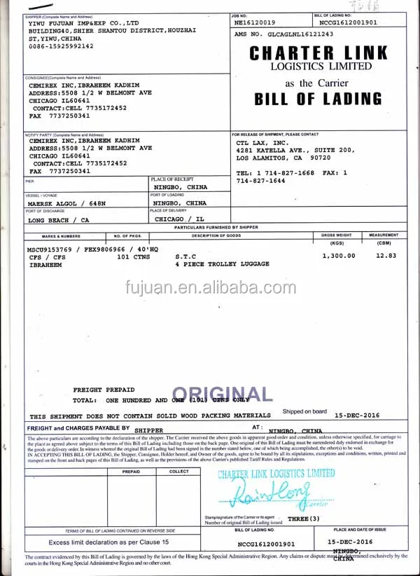 New good quality stock trolley bags luggages 4 piece luggage set