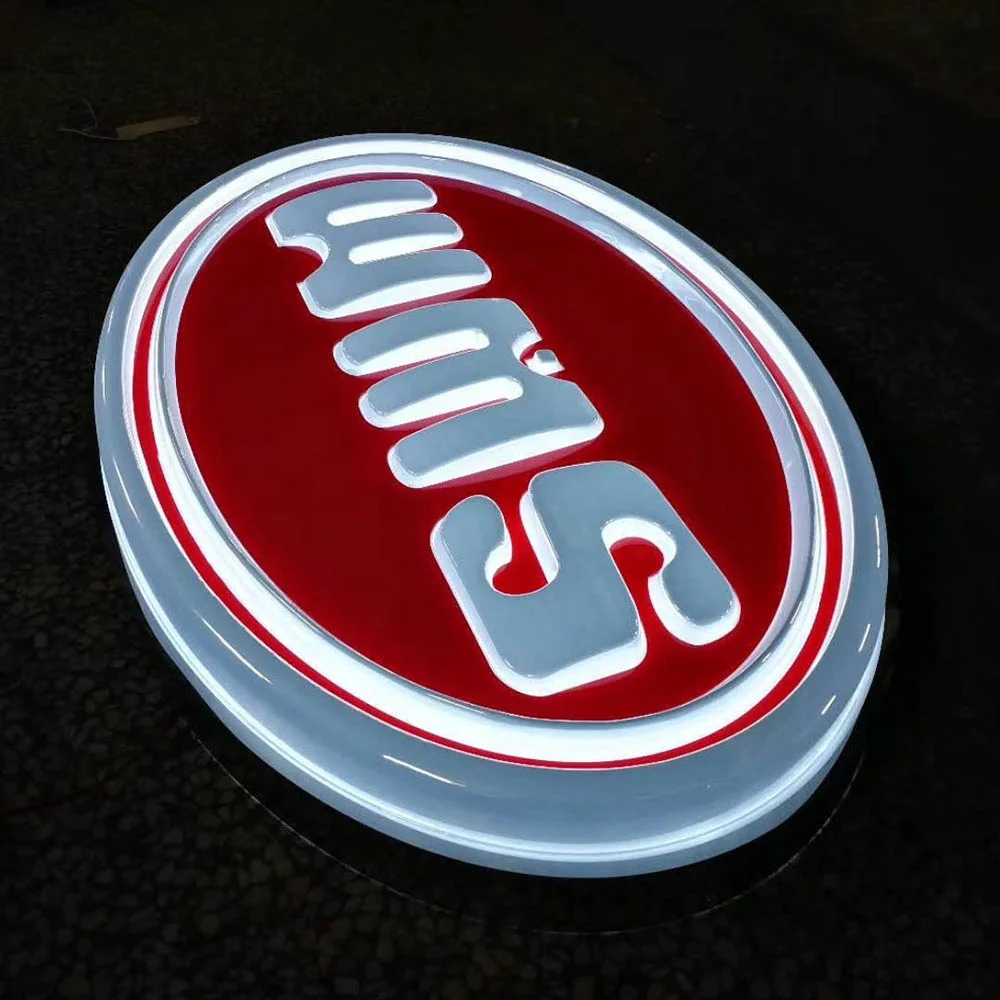 
High illuminated edgelit acrylic lighted led signage letter for outdoor signage 