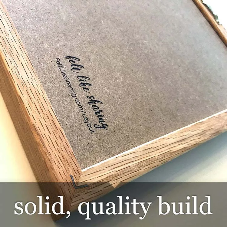 Gray Felt Letter Board 10x10 Inches. Changeable Letter Boards Include 300 White Plastic Letters & Oak Frame