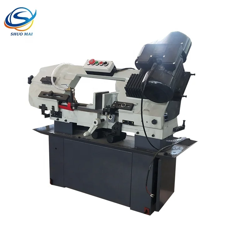 
Small mini type multifunction metal steel pipe angle cutting band saw machine BS-712N 