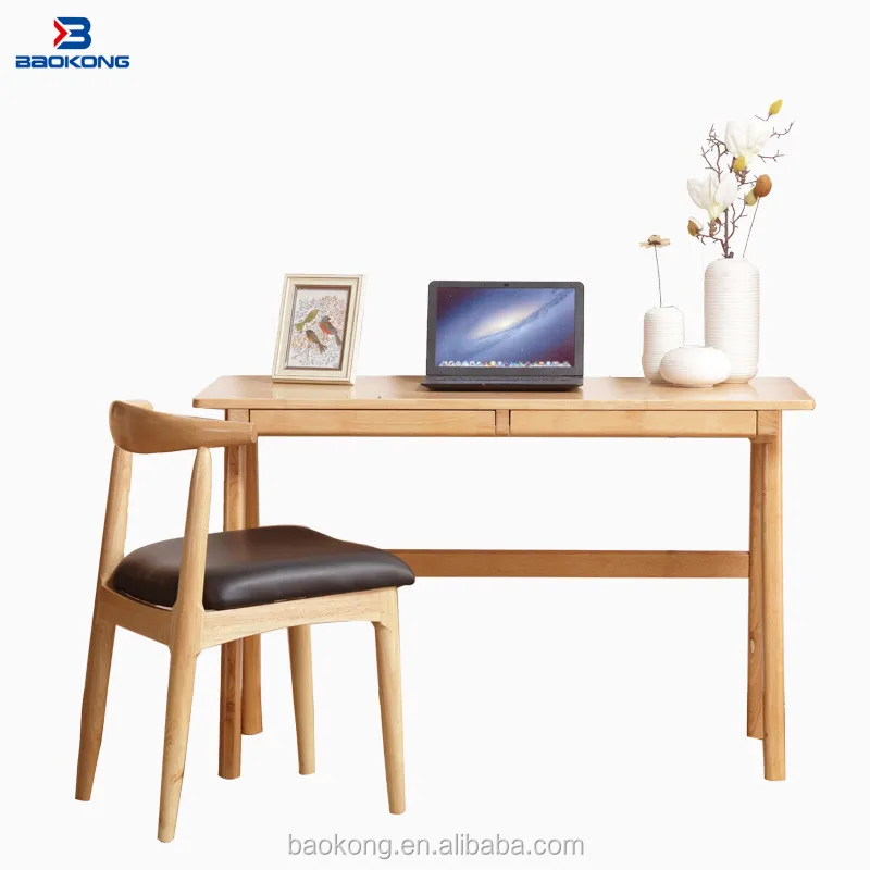 Solid Wood Study Table Modern Study Room Removable Furniture