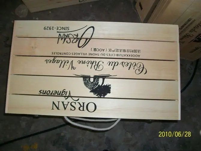 
antique wooden wine box for bottles 