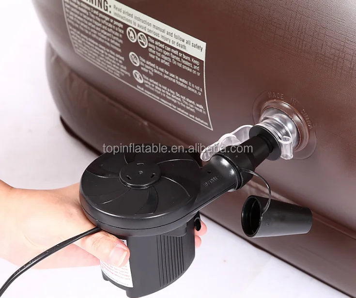 Best Price Europe Top sale auto inflatable Mattress with Built-in Pump indoor Inflatable airbed Mattress integrated pillow