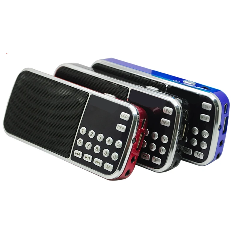 
pocket rechargeable mp3 music player speakers fm radio mini digital speaker with usb port 