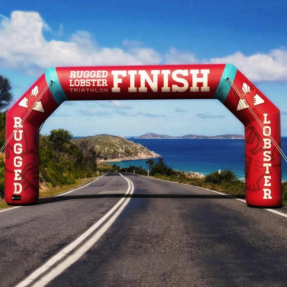 Inflatable Arch Finish Line Inflatable Running Arch With Logo Print Inflatable Marathon Arch