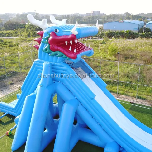 
Cheap Giant Inflatable Water Pool Slide for Adult, shark Inflatable Water Slide for Sale 