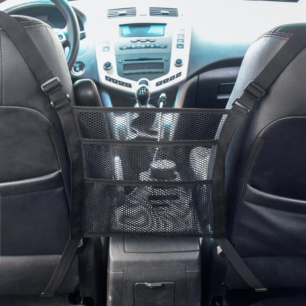 Автомобильное сиденье 3-х слойные для автомобиля из сетчатой ткани Органайзер с металлическими крючками