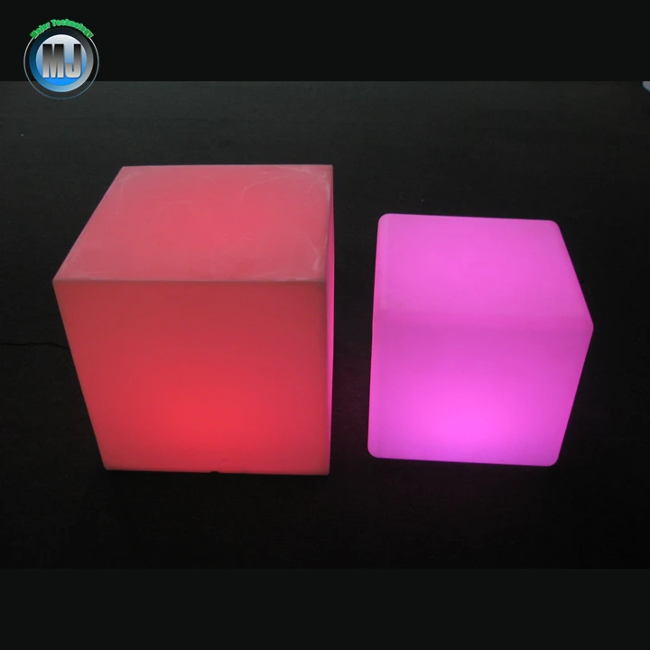 Light up RGB remote control rechargeable led chairs lounge cube