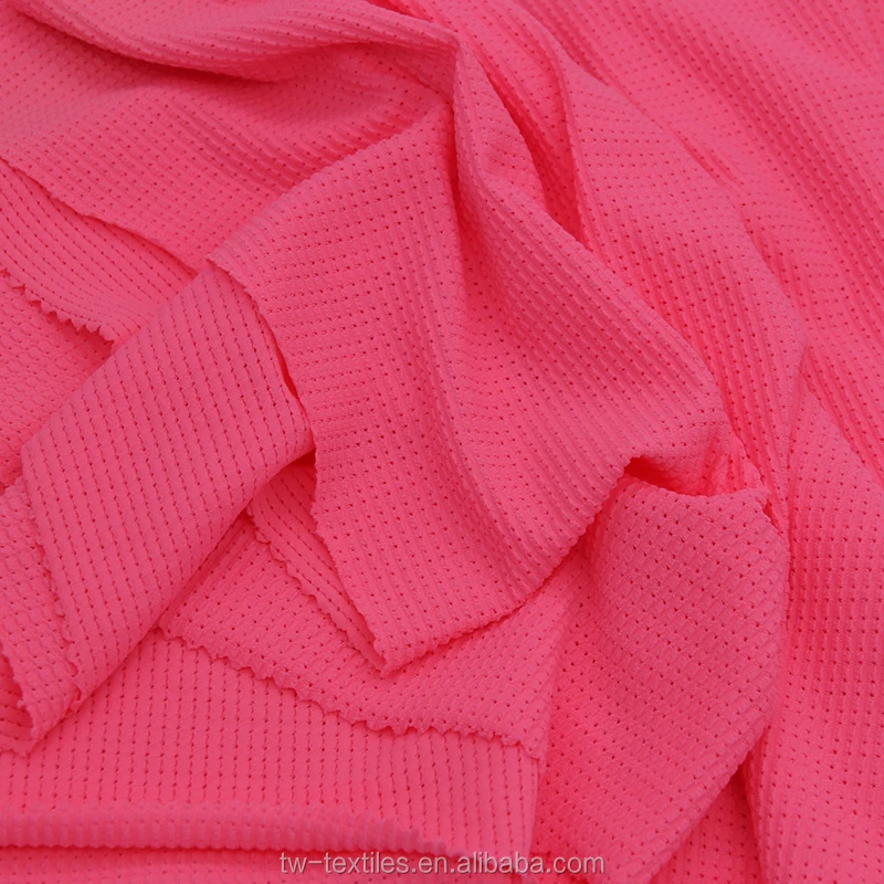Weft Knit 4 Directions Stretch 87 Nylon 13 Spandex Hollow-out Mesh Fabric with Tricot Appearance