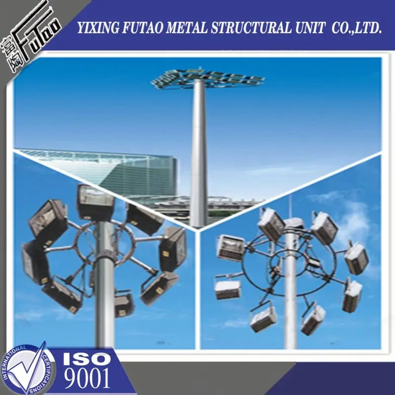 High Mast Outdoor Steel Lighting Pole