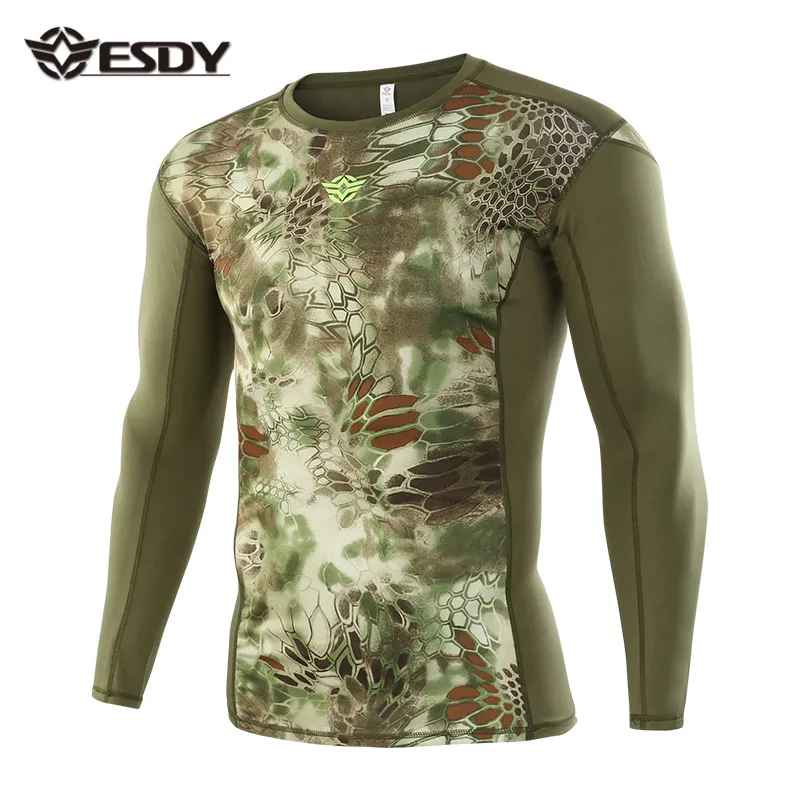 ESDY Men Outdoor 2 Colors Sports Training Hiking Camping Tactical T-shirt