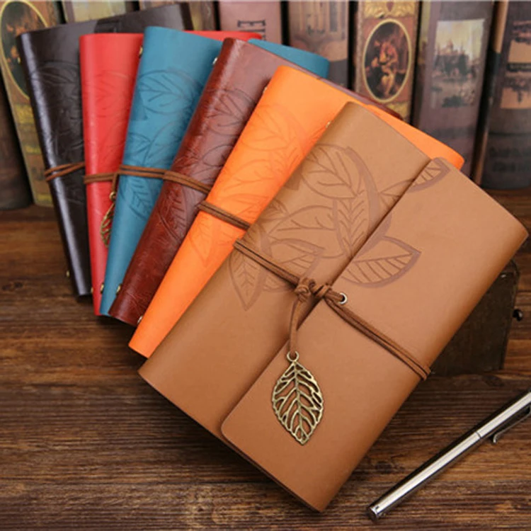 New Sketchbook Stationery Agenda Vintage Diary Notebook Writing Pockets Book Leaf Blank Travel Journal Gift