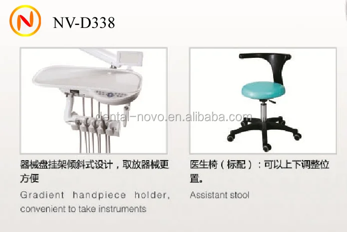 Dental equipment Orange color High Class Dental Unit With dental stool similar as yoshida dental chair unit
