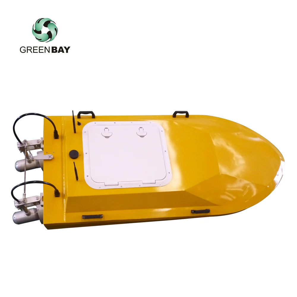 USV-I1650 Unmanned survey boat Powerful remote controlled survey boat double propeller surface vessel wide profile for stability