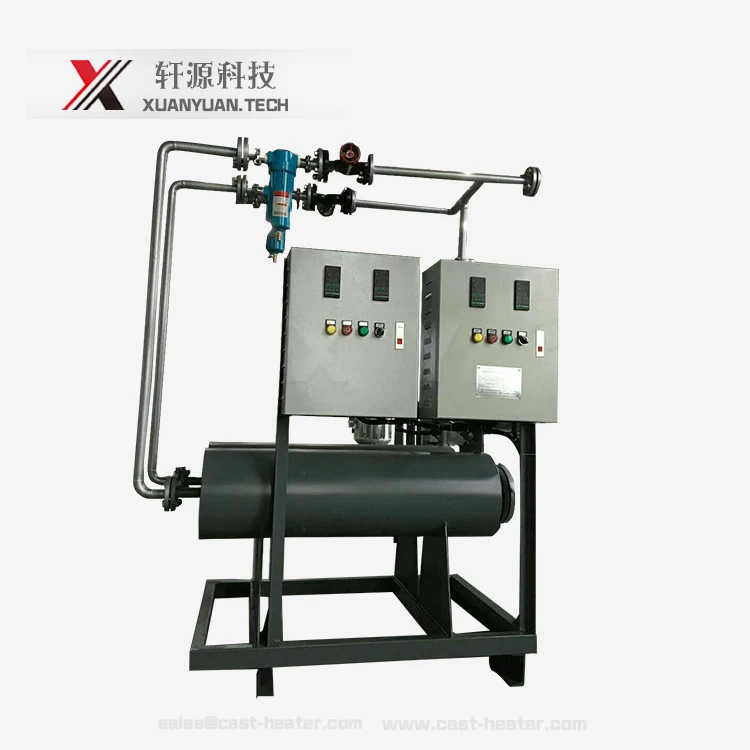 200KW electric thermal oil heater system for heating reaction kettle